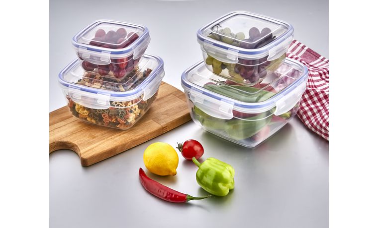 3'LÜ SIZDIRMAZ KARE SAKLAMA KABI SETİ