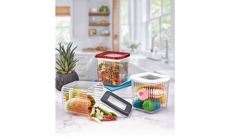 0,80 LT KRİSTAL KARE DERİN SAKLAMA KABI