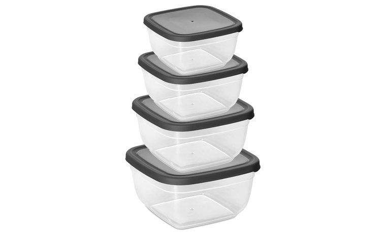 4'LÜ MAYA KARE RENKLİ SAKLAMA KABI SETİ