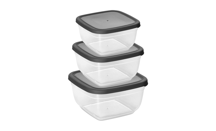 3'LÜ MAYA RENKLİ KARE SAKLAMA KABI SETİ