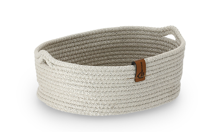 3'LÜ NATUREL OVAL SEPET