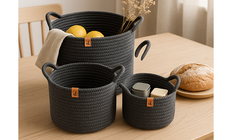 3'LÜ NATUREL BÜYÜK SEPET