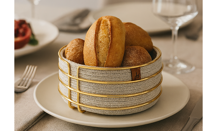 NATUREL YUVARLAK ALTIN TEL EKMEKLİK