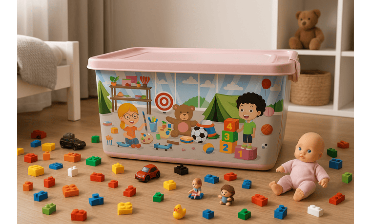 60 LT TEKERLEKLİ OYUNCAK KUTUSU