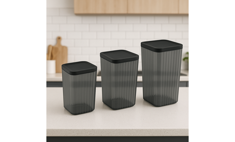 1,20 LT KRİSTAL RENKLİ KARE DERİN SAKLAMA KABI