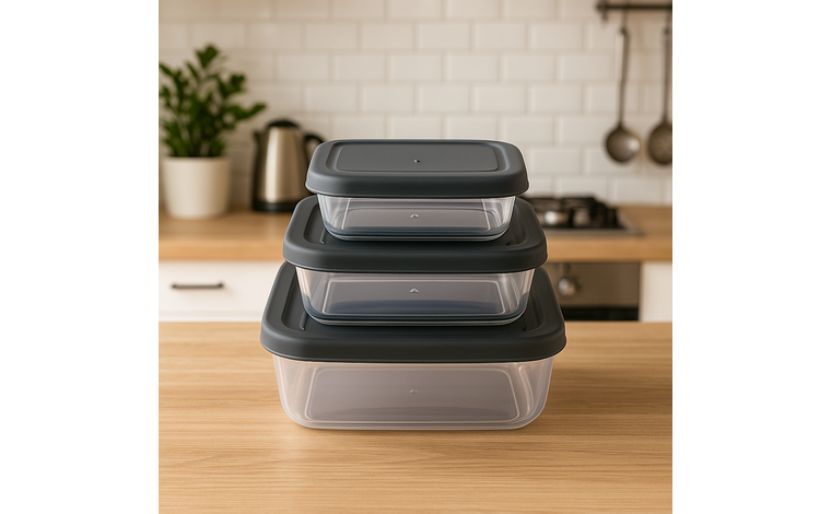 3'LÜ MAYA RENKLİ DİKDÖRTGEN SAKLAMA KABI SETİ