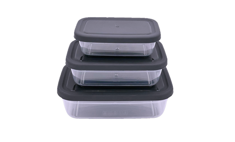 3'LÜ MAYA RENKLİ DİKDÖRTGEN SAKLAMA KABI SETİ